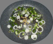 Fischragout mit Gemüse in Kokossoße