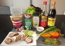 Vorspeise: Thai-Filet mit Erdnussdip