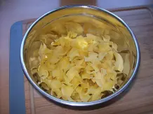 Gratinierter Lachs mit Nudeln in Muskatbutter