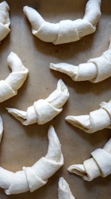 Croissants formen leicht gemacht (Eiffelturm-Trick)