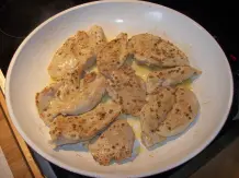 Hähnchen-Schnitzel in Gorgonzola-Soße