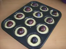 Leckere Pflaumen-Muffins mit Marzipan