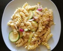 Mediterrane Fusilli mit Meeresfrüchten