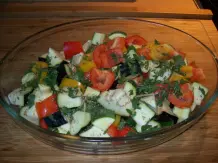 Rotbarschfilet mit Ofen-Ratatouille