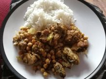 Marokkanisches Huhn mit Kichererbsen