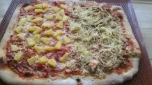 Leckere knusprige Pizza