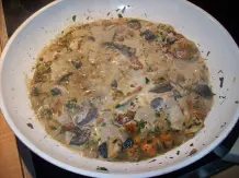 Edelpilz-Ragout mit Vollkorntoast