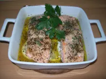 Zitronenlachs mit Fächerkartoffeln