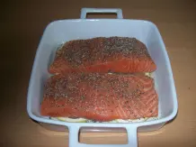 Zitronenlachs mit Fächerkartoffeln