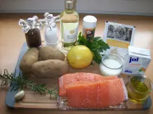 Zitronenlachs mit Fächerkartoffeln