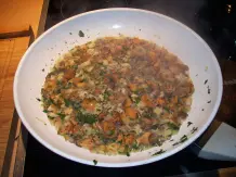 Nudelpfanne mit Waldpilzen