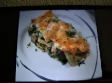 Gratinierte Spinat-Lachs-Pfanne