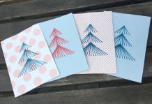 Weihnachtskarten sticken – so geht's