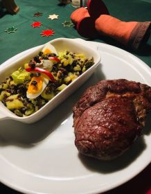 Entrecote aus dem Beefer und Spezialkartoffelsalat