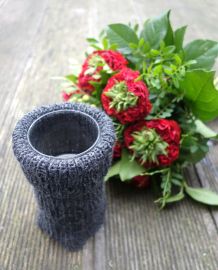 Vasenüberzug stricken