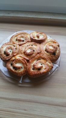 Puddingschnecken in Kuchenform