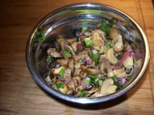 Kartoffelplätzchen mit Pilzfüllung