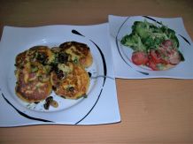 Kartoffelplätzchen mit Pilzfüllung