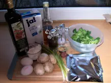 Kartoffelplätzchen mit Pilzfüllung