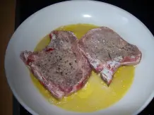 Schweinekotelett mit frittiertem Sauerkraut