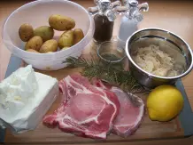 Schweinekotelett mit frittiertem Sauerkraut