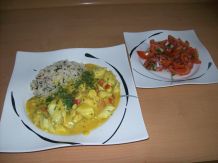Fisch-Curry mit Wildreis
