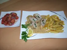 Kalbs-Involtini mit Schupfnudeln