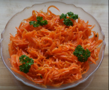 Eingefrorener Karottensalat, wie frisch gemacht