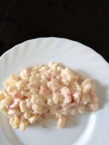 Kartoffelsalat mit Apfel und Tomate