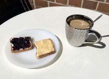 Selbstgemachter Eierlikör als Brotaufstrich