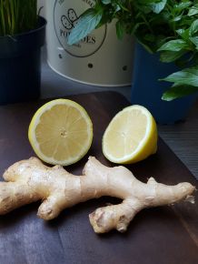 Zitronen-Honig-Ingwer-Shot