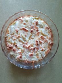 Rhabarber-Zwieback-Gratin