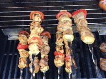 Schaschlik nach Gyros Art vom Grill