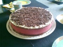 Himbeertorte mit Schokobiskuitboden