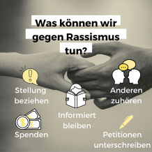Rassismus bekämpfen: Wie kann ich helfen?
