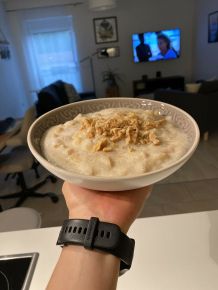 Fitness Grießbrei mit Honig-Apfel-Zimt-Mix
