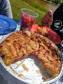 Schwedischer Himbeerkuchen (Hallonkaka)