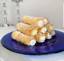 Schaumrollen mit italienischem Eischnee