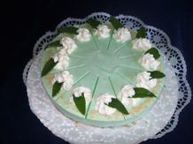 Kühlschranktorte mit Waldmeister-Sahne