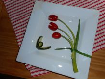 Tomatentulpen - so schön kann eine Vorspeise sein