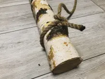 Hängende Fotowand am Birkenstamm | DIY