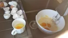 Eier einzeln aufschlagen