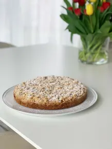 Knuspriger Apfelstreuselkuchen mit Mandeln
