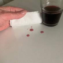 Fleck weg mit dem kleinen Wisch