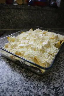 Überbackene Nachos mit Kidneybohnen