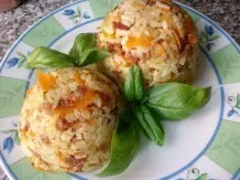 Gemüse-Reispfanne mit Salami