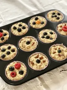Frühstücksmuffins mit Haferflocken