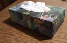 Plastiktaschen und Schnüre in Taschentuch-Box aufbewahren