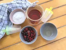 Selbstgemachtes Wassereis - Pink Drink Variante