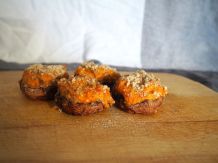 Gefüllte Champignons - Veganes Grillrezept
